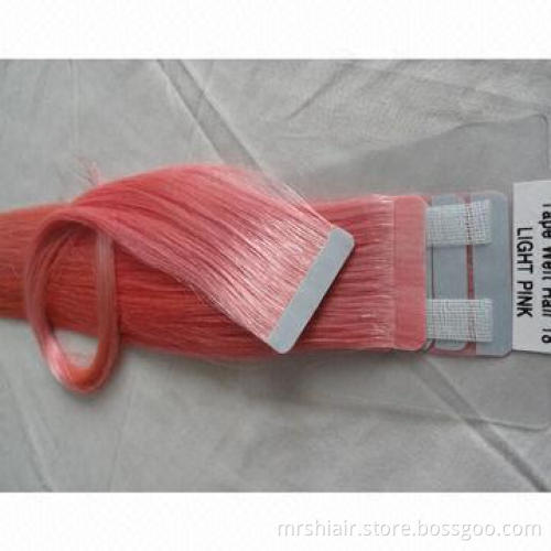 22-inch adhesive tape-in hair extensions, 4*0.8cm 2.5 grams straight Remy hair accurate tape size